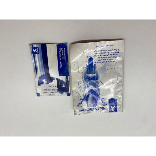 MANUEL DU PROPRIÉTAIRE PEUGEOT ELYSTAR 125 2003-2006