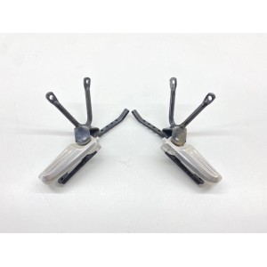 COPPIA PEDALINE POSTERIORI DX SX PASSEGGERO HONDA PCX 125 2009-2013