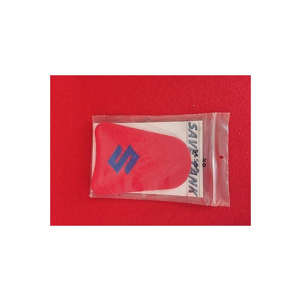 red FUEL TANK COVER PROTECTOR SUZUKI