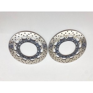 KIT COPPIA DISCHI FRENO ANTERIORI DX SX YAMAHA BT 1100 BULLDOG 2002-2006