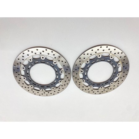 KIT PAIR OF FRONT BRAKE DISCS RIGHT LEFT YAMAHA BT 1100 BULLDOG 2002-2006