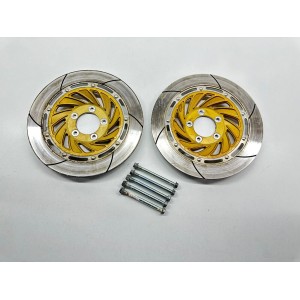 PAAR VORDERRADBREMSSCHEIBEN HONDA VF 750 F RC15 VF750F 1982-1989 2