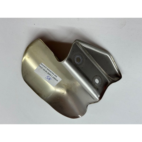 PARACALORE TERMINALE SCARICO PEDANA SX DUCATI MONSTER 695 2006 2007 2008