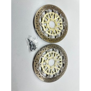 COPPIA DISCHI FRENO RUOTA ANTERIORE DX SX HONDA CBR 900 RR 1996-1997 SC33