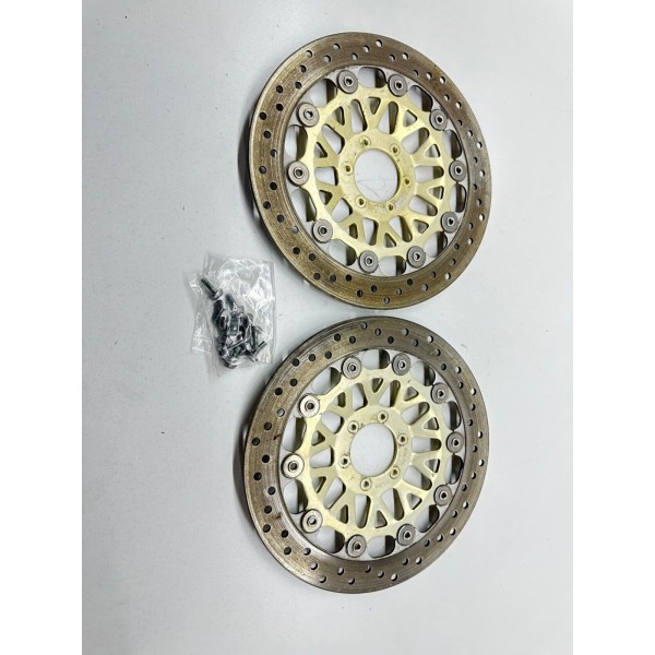 COPPIA DISCHI FRENO RUOTA ANTERIORE DX SX HONDA CBR 900 RR 1996-1997 SC33