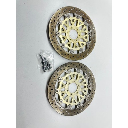 COPPIA DISCHI FRENO RUOTA ANTERIORE DX SX HONDA CBR 900 RR 1996-1997 SC33