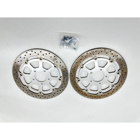 COPPIA DISCHI FRENO ANTERIORI DX SX SUZUKI GSXR GSX-R 600 STRAD 1996-2000