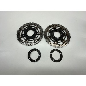 COPPIA DISCHI FRENO ANTERIORI KAWASAKI ER6-F ER6-F ER6F ER6N 2006-2009-2011