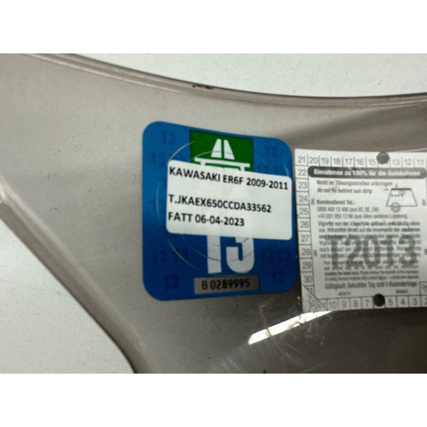 SCREEN PLEXIGLASS FRONT WINDSCREEN KAWASAKI ER6-F ER6F 2009-2011