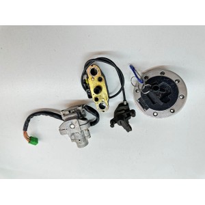 KIT BLOCHETTI CHIAVE SERRATURE TAPPO SUZUKI GSF BANDIT 600 2000-2004-2005