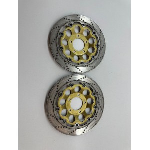 COPPIA DISCHI FRENO RUOTA ANTERIORE SUZUKI GSF BANDIT 600 2000-2004-2005