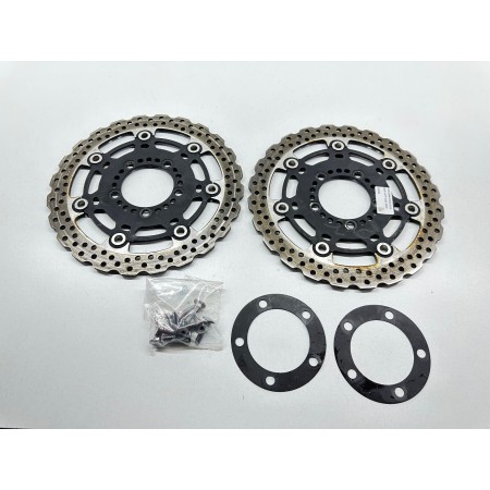 COPPIA DISCHI FRENO ANTERIORI RUOTA ANTERIORE KAWASAKI ER6N ER-6N 650 2012-2016