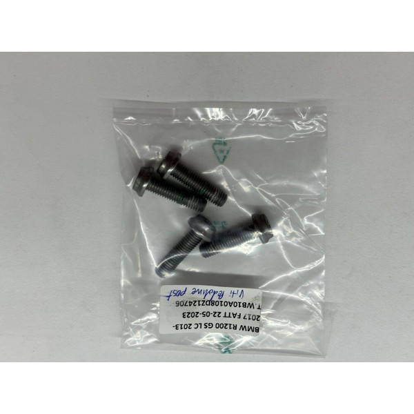 KIT 4 VITI PEDALINA POSTERIORE DX S POSTERIORE BMW R 1200  R1200 GS LC 2013-2016