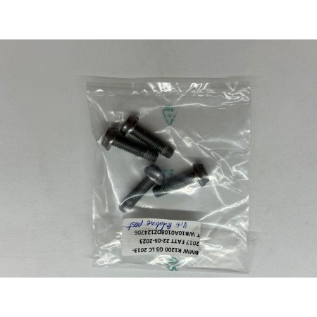 KIT 4 VITI PEDALINA POSTERIORE DX S POSTERIORE BMW R 1200  R1200 GS LC 2013-2016