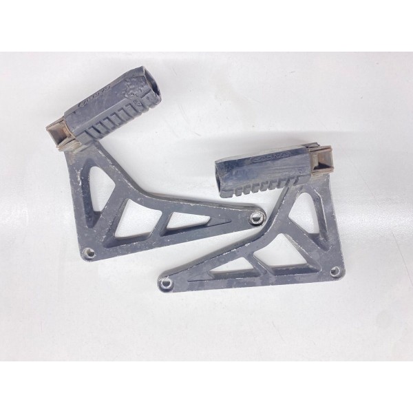 COPPIA PEDANE PEDALINE PASSEGGERO DX SX CAGIVA ELEFANT 750 1987-1994