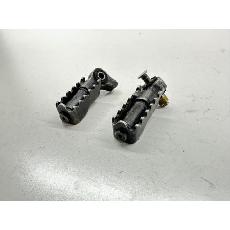 COPPIA PEDALINE POGGIA PIEDI DX SX HONDA XL 200R XL200 R XL 200 R 1988 85-91