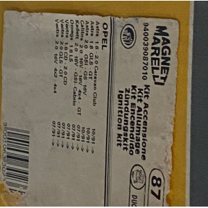 OPEL ASTRA 1.8 - 2.0 omega verta - COUVERTURE SPINTEROGENE + BROSSE ROTATIVE 2