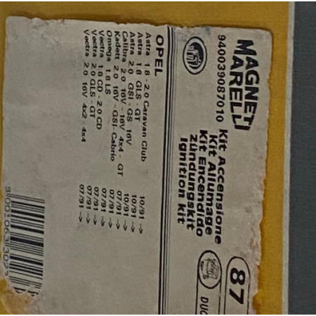 OPEL ASTRA 1.8 - 2.0 omega verta -  CALOTTA SPINTEROGENO + SPAZZOLA ROTANTE