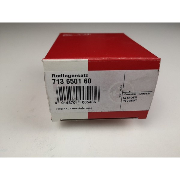 713650160 KIT CUSCINETTO RUOTA ANTERIORE FAG NUOVO PEUGEOT CITROEN