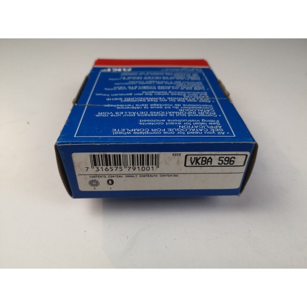 KIT CUSCINETTI RUOTA MERCEDES S.W123 POSTERIORE SKF VKBA 596