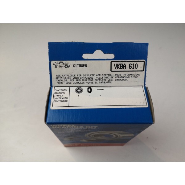 KIT CUSCINETTI RUOTA POSTERIORE SKF VKBA610 CITROEN 2 - DYANE PER 75523458