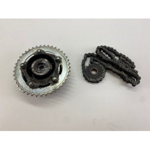 KIT PIÑON CADENA SEMI-NUEVO HONDA PC46 CB 500 X ABS 2017 2018