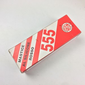 Masilla de silicona alta temperatura rojo 555 en tubo 75 ml juntas