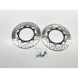 PAIR OF FRONT WHEEL BRAKE DISCS YAMAHA X-MAX XMAX 400 2018-2022 ABS