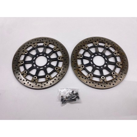 PAIR OF FRONT WHEEL BRAKE DISCS KTM 950 R 990 SUPERMOTO 2008 LC8