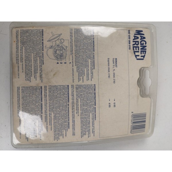 Kit Puntine Platinate Condensatore Renault Super 5 Rapid Ricambi Auto Originali