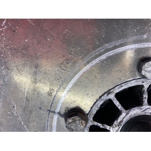 CORONA POSTERIORE 65 DENTI CROSS CAGIVA ALETTA ROSSA 125 2T 2