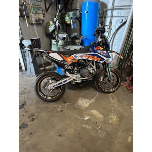 KTM 690 SMC AUSPUFFKRÜMMER WÄRME SCHUTZ ABDECKUNG JAHR 2008-2011 2