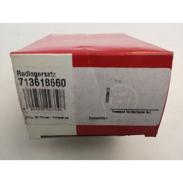 Kit cuscinetto ruota  FAG 713618660 AUDI A3 2 SERIE 801 2003-2012
