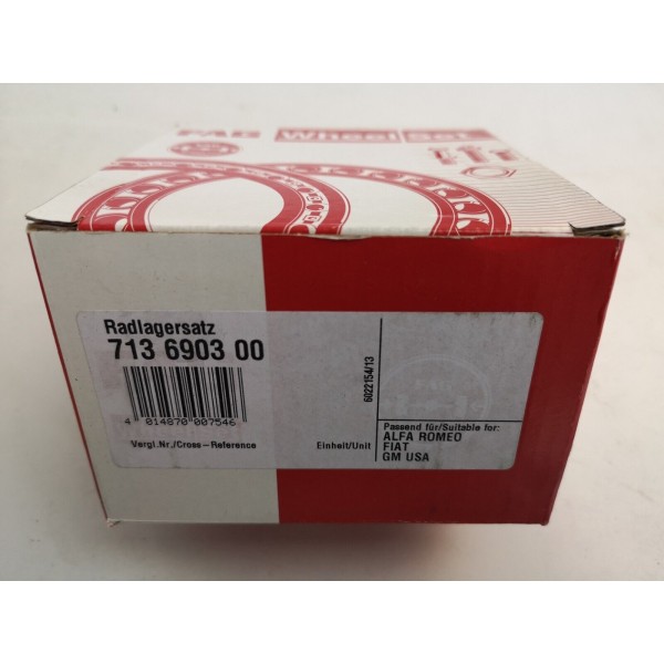 713690300 Alfa Romeo-Fiat-Lancia Vorderradlagersatz (Fabrikat-FAG)