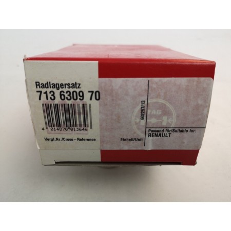 1 Radlagersatz FAG 713 6309 70 für RENAULT MEGANE SCENIC 2003-2010