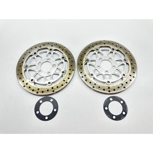 COPPIA DISCHI FRENO RUOTA ANTERIORE KAWASAKI Z...