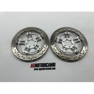 COPPIA DISCHI FRENO ANTERIORI HONDA HORNET CB 600 F...