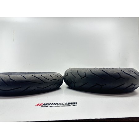 PAAR PIRELLI DIABLO ROSSO CORSA 120-160 REIFEN CAGIVA RAPTOR 650 2001-2004