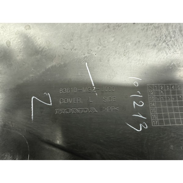 PLASTIC SIDE PANEL TANK COVER LEFT SEAT LEFT...