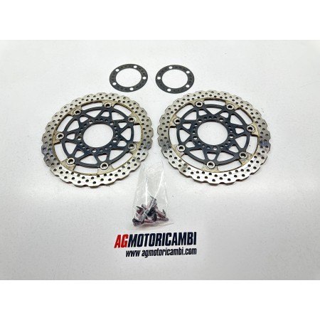 PAR DE DISCOS DE FRENO RUEDA DELANTERA KAWASAKI ER-6N 650 2005-2008