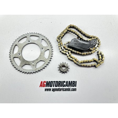 KIT CADENA PIÑONES BETA RR MOTARD 125 4T LC 2018-2021-2024
