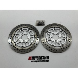 COPPIA DISCHI FRENO RUOTA ANTERIORE KAWASAKI Z750 Z-750...