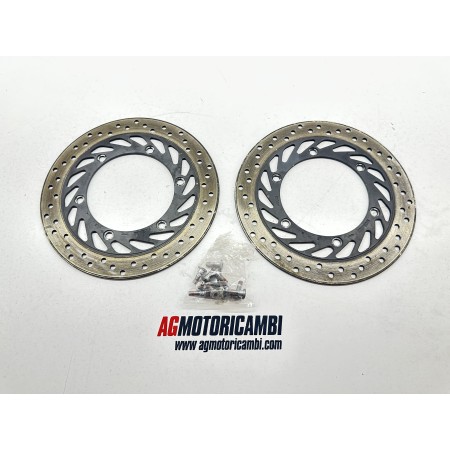 PAR DE DISCOS DE FRENO RUEDA DELANTERA HONDA CBF 600 2004-2006 PC38A