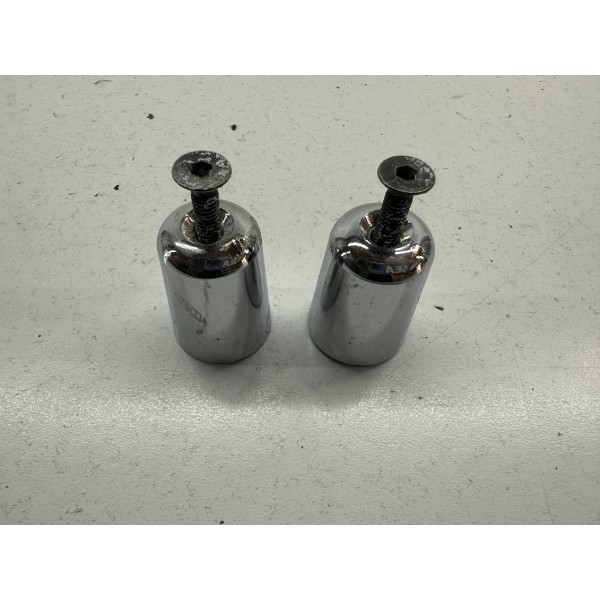 PAIR OF HANDLEBAR BAR COUNTERWEIGHTS GILERA...