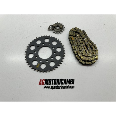 CHAÎNE COURONNE PIGNON REINE HONDA SHADOW VT 600 1989-1997 PC21