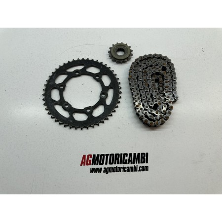 KIT CATENA CORONA PIGNONE YAMAHA TENERE 700 2022-2024