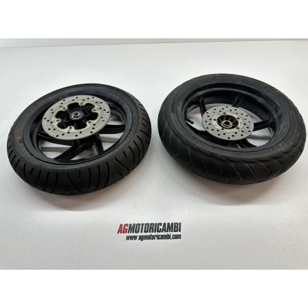 PAIR WHEEL RIMS FRONT REAR PIAGGIO NRG POWER DD 50 2T