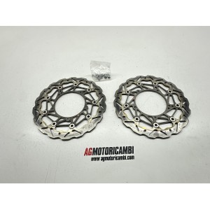 COPPIA DISCHI FRENO ANTERIORI YAMAHA YZF R1 BIG BANG...