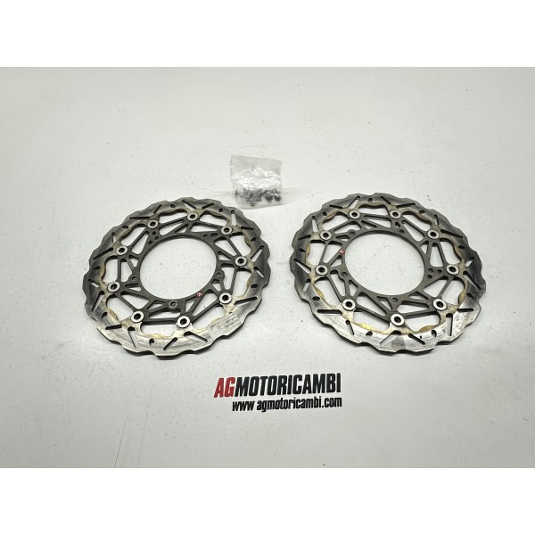 PAIR FRONT BRAKE DISCS YAMAHA YZF R1 BIG BANG...