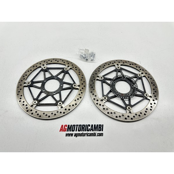 PAIR FRONT WHEEL BRAKE DISCS DUCATI MONSTER...